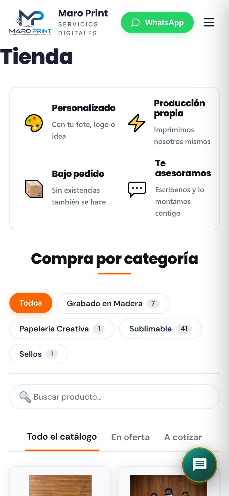 La tienda online de un negocio real, en vivo